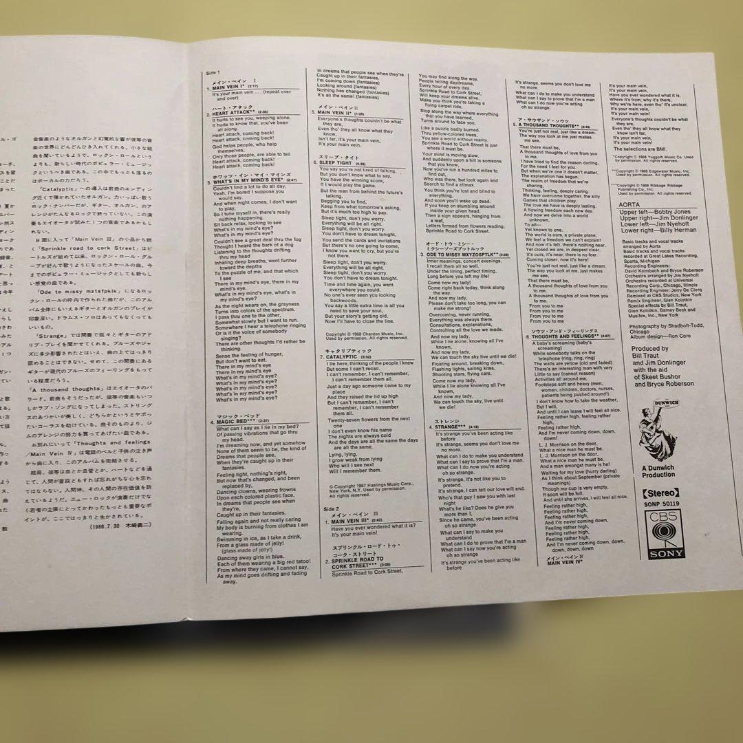 AORTA エイオ-タ　SONP 50119 日本盤