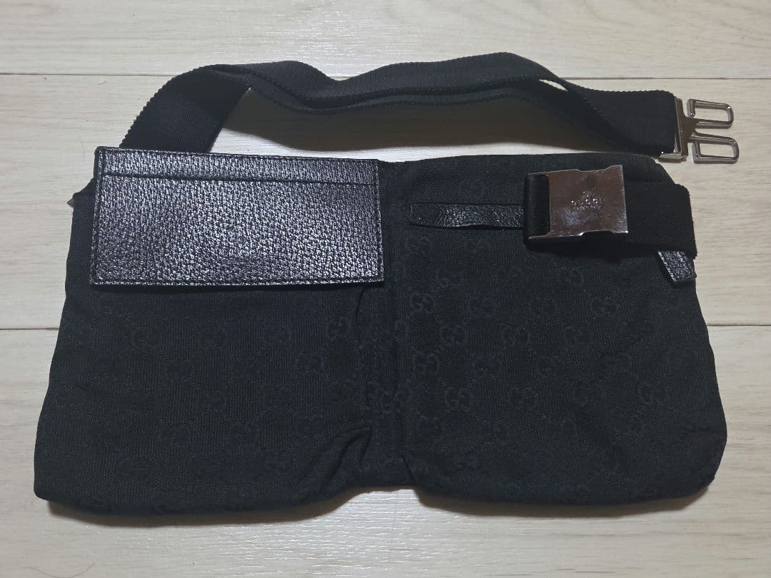 GUCCI ボディバッグ・ウエストポーチ ブラック GUCCI（グッチ） GUCCI GG柄 ウエストバッグ ウエストポーチ ボディ