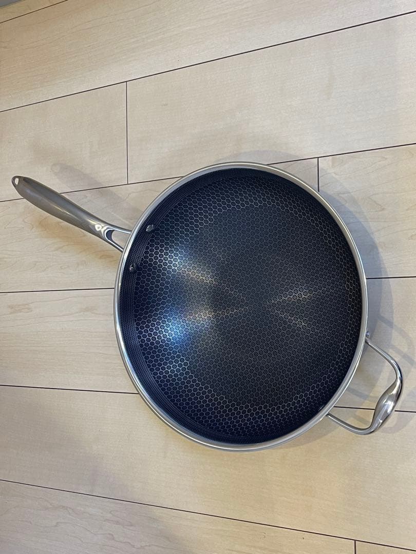 中華鍋 ハイブリッド ノンスティック 30cm HexClad ヘックスクラッド 30 cm Hybrid Wok – ヘックスクラッド