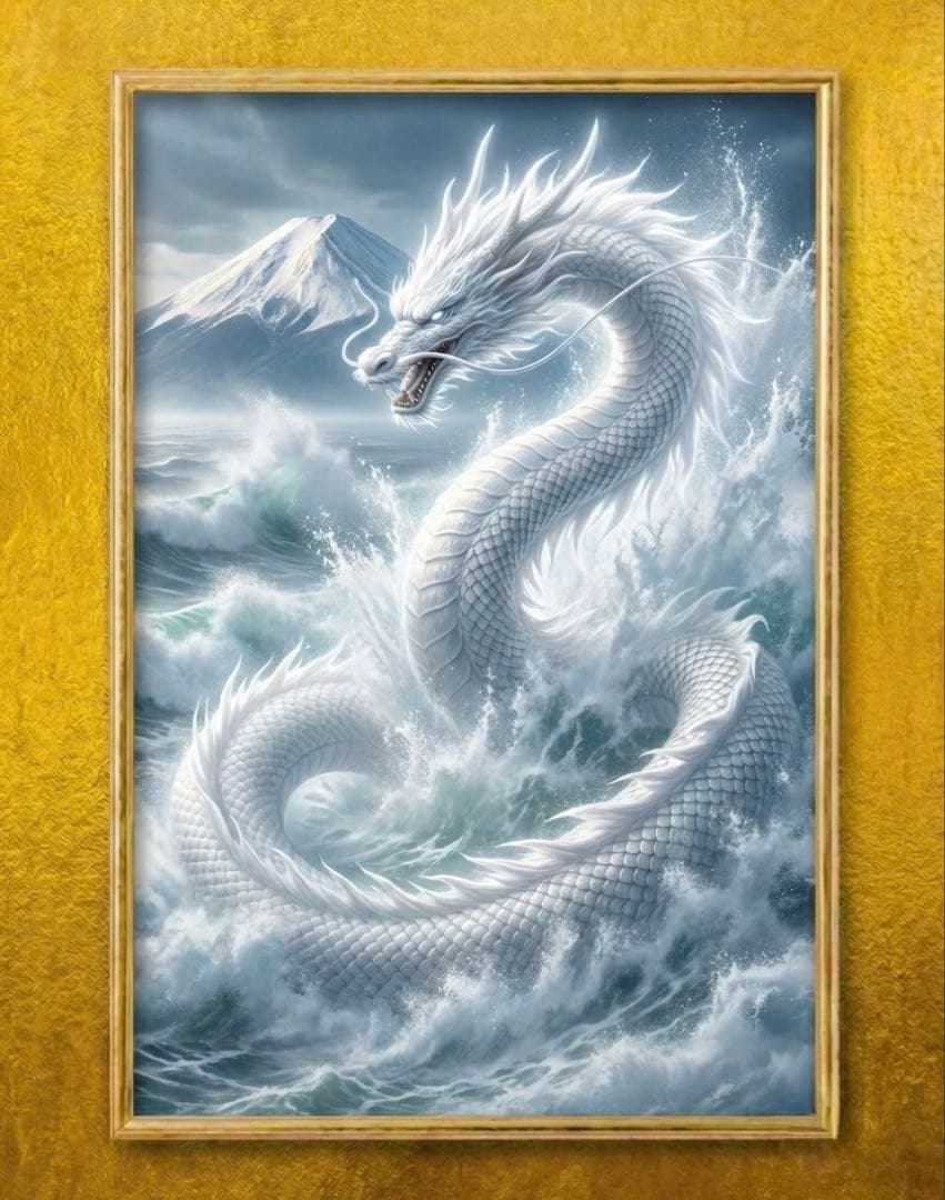 運気上昇 瑞雲白光龍 龍神様 開運アート 浄化 - メルカリ