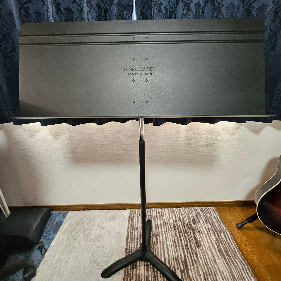 MANHASSET 楽譜スタンド 高さ調整可能 譜面台 折りたたみ式 楽譜スタンド 高さ70~135cm 調節 楽譜立て 収納袋