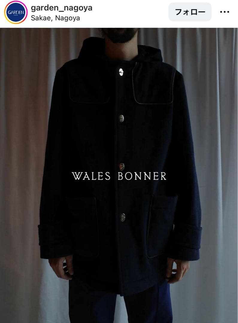 WALES BONNER 24AW Library Duffle Coat 48 - メルカリ