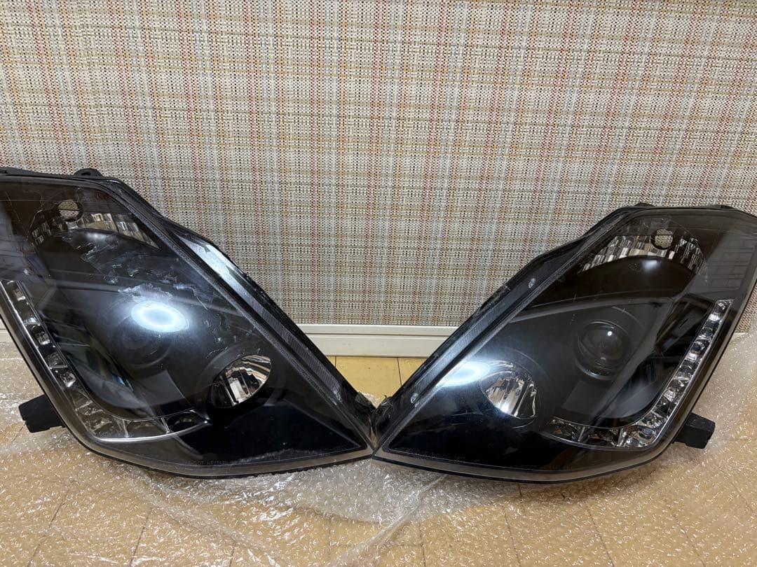 z33 前期 ヘッドライト 78ワークス 社外 Z33 HZ33 350Z フェアレディZ 前期 US 人気モデル LED ライン ヘッド