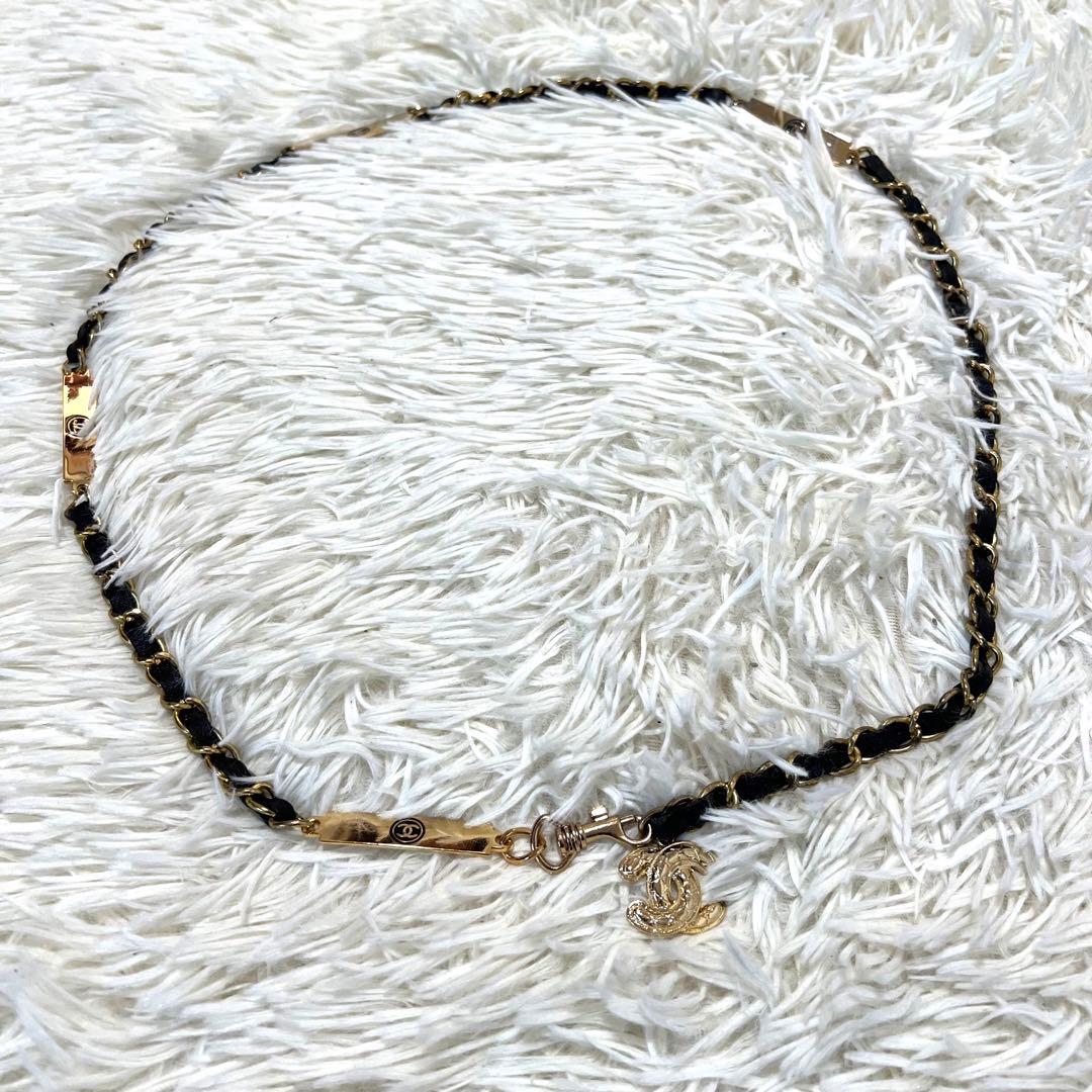 【美品】シャネル チェーンベルト ココマーク ゴールドロゴ 希少 レア 美品 CHANEL シャネル チェーンベルト ココマーク CCロゴ ゴールド