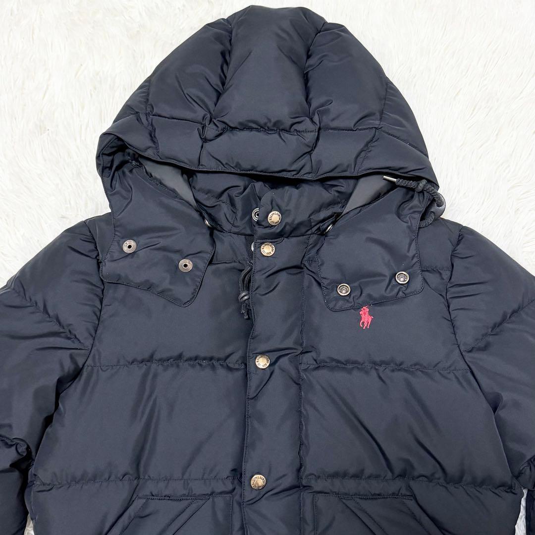 美品 POLO RALPH LAUREN ダウンジャケット ショート丈 ブラック - メルカリ