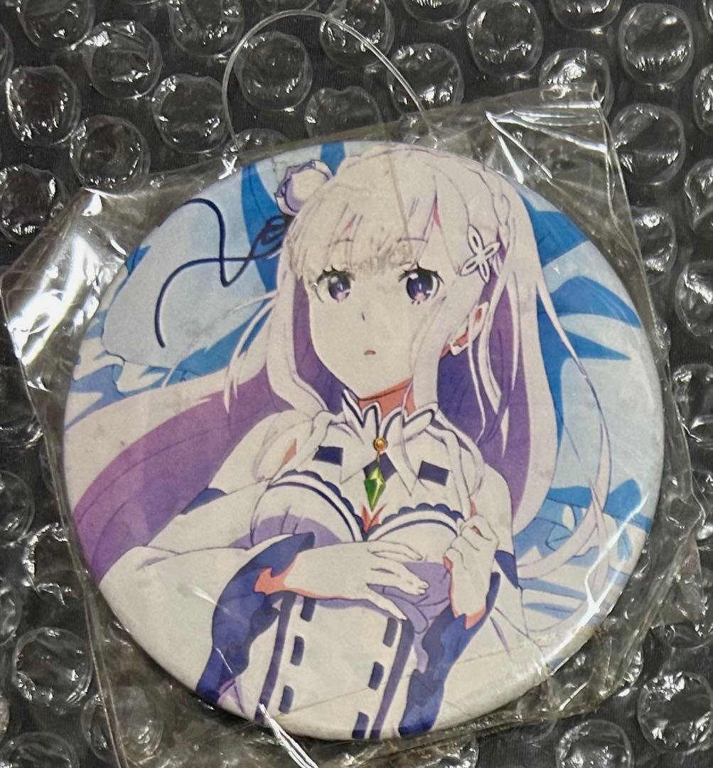 リゼロ　エミリア　セガ　缶バッジ　レア Re:ゼロから始める異世界生活 トレーディングホログラム缶バッジ