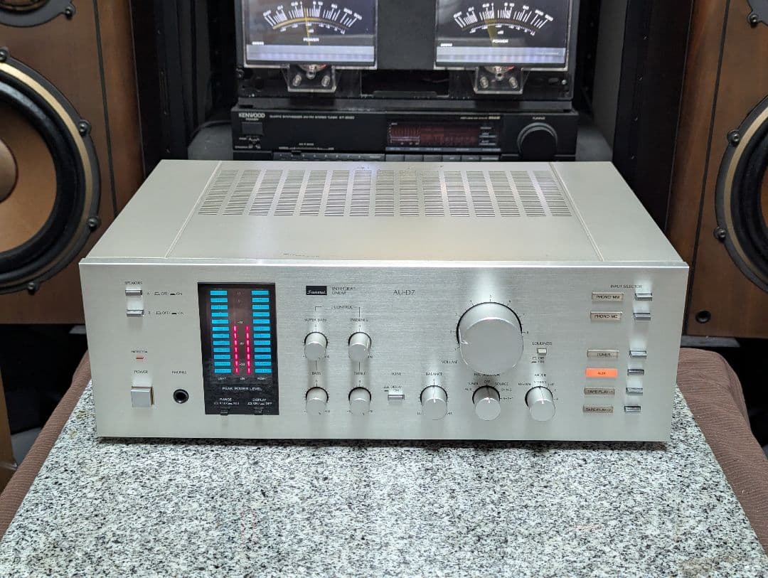 SANSUI　AU-D7 プリメインアンプ　メンテナンス済み！ Sansui AU-D7 rebuild restoration recap upgrade kit repair filter