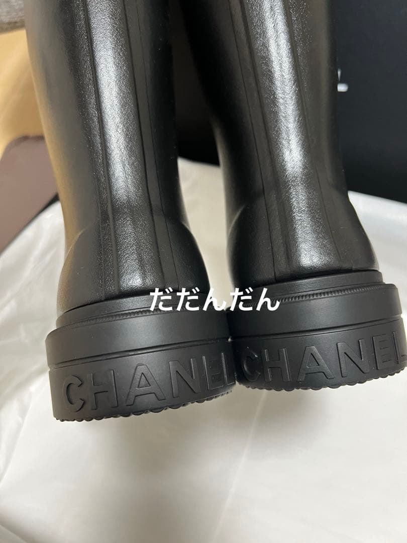 新品 CHANEL レインブーツ 37 ジェニー着用 大人気 - メルカリ