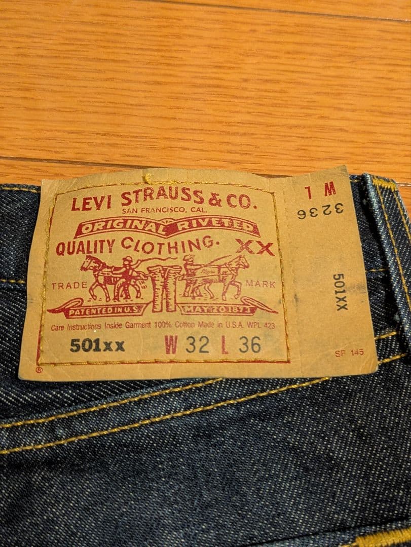 Levi's 501xx 01年 濃紺 553 USA W32 L36 00s USA製 バレンシア Levi's 501XX 1955 濃紺 W34 - メルカリ