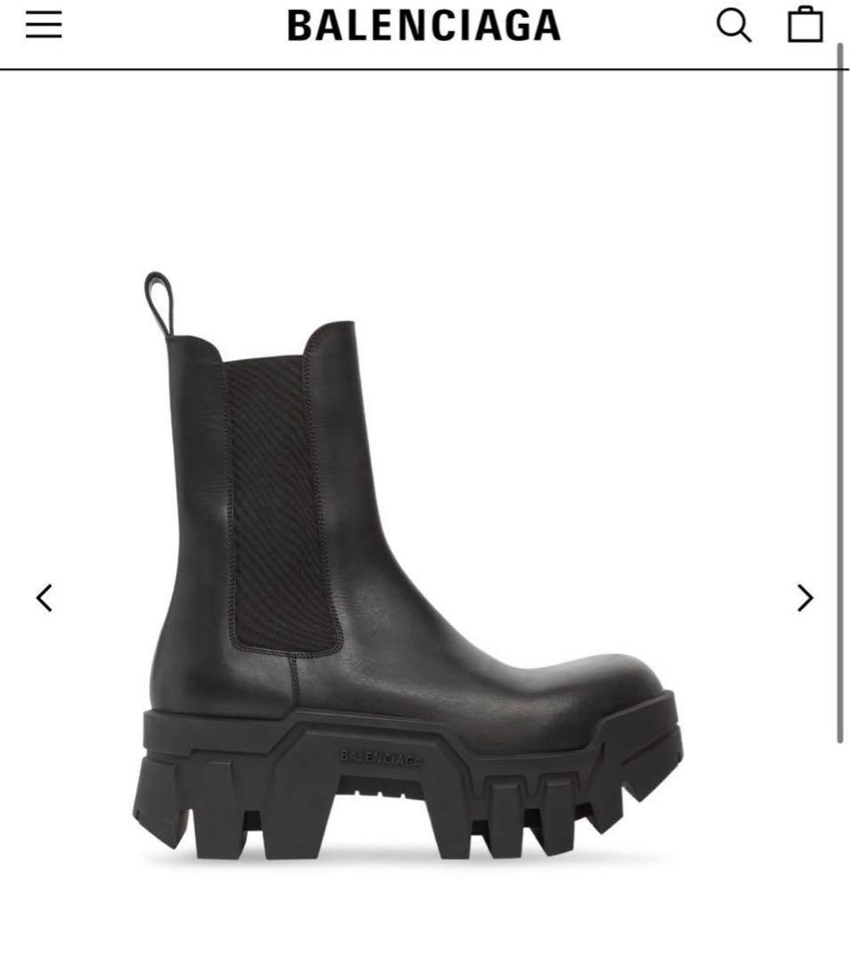 balenciaga バレンシアガ bulldozer Chelsea Balenciaga Bulldozer Chelsea Boot in Black | FWRD