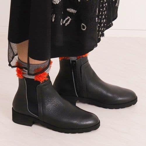 美品 アルテミス バイ ダイアナ 軽量 本革 サイドゴア ショートブーツ