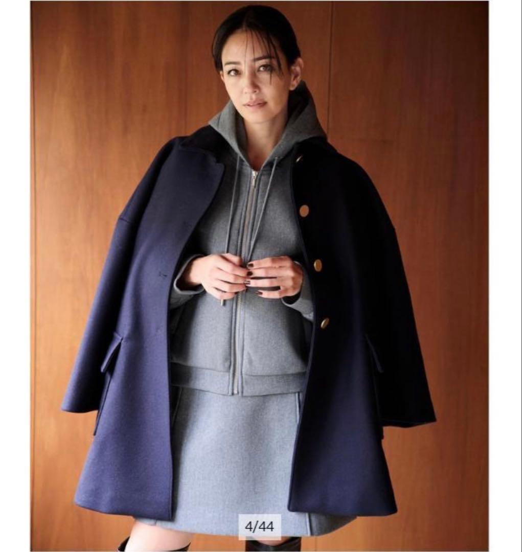 〈値下げしました〉【CADUNE】ステンカラー メルトンコート CADUNE（カデュネ）の「ステンカラーメルトンコート（ダウンジャケット