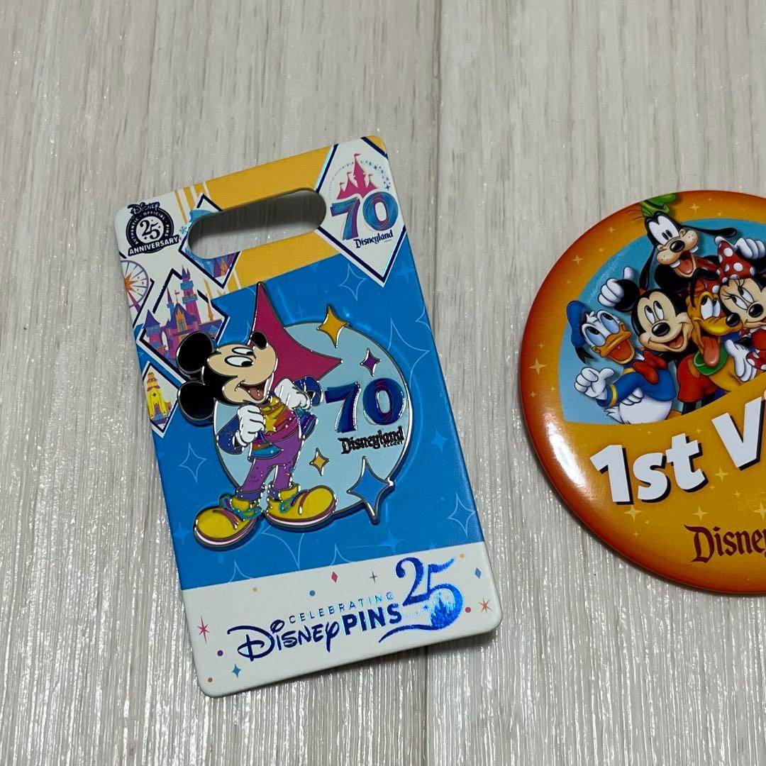 アナハイム限定】カリフォルニアディズニー 70周年 ピンバッジ