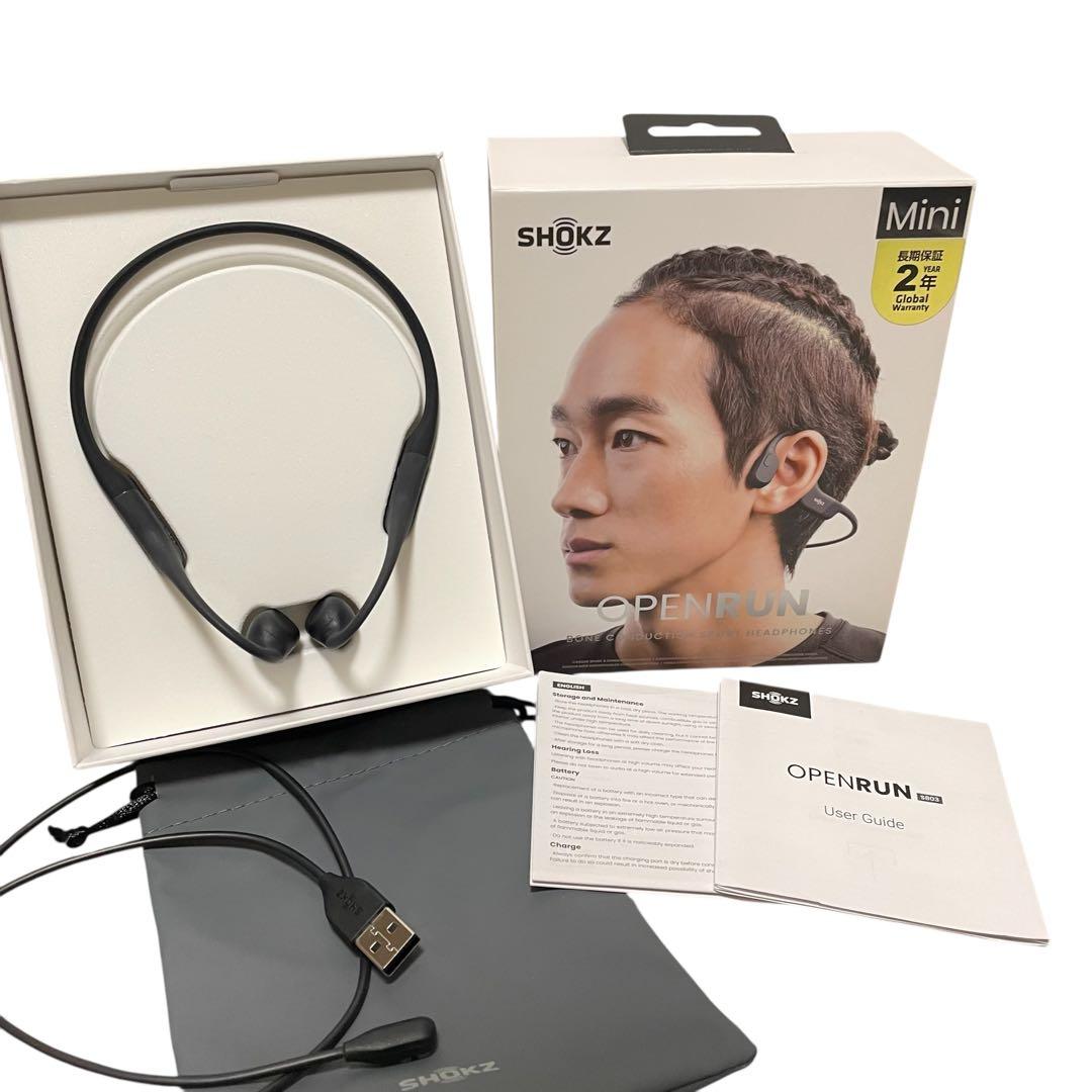 美品/箱付き】SHOKZ OPENRUN Mini 骨伝導イヤホン S803 - メルカリ