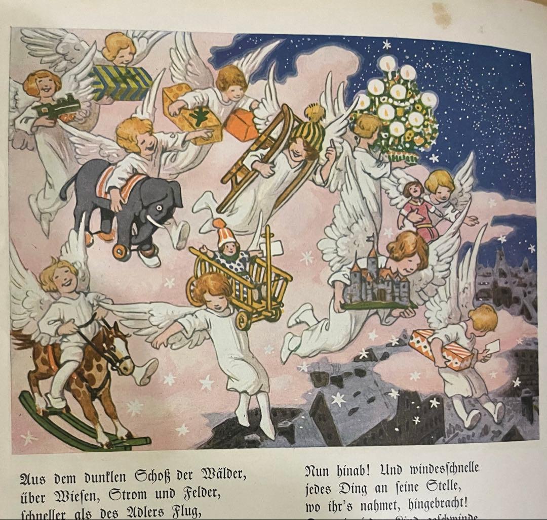 NO.400 希少 古書 アンティーク洋書 児童書 ドイツ絵本 クリスマス
