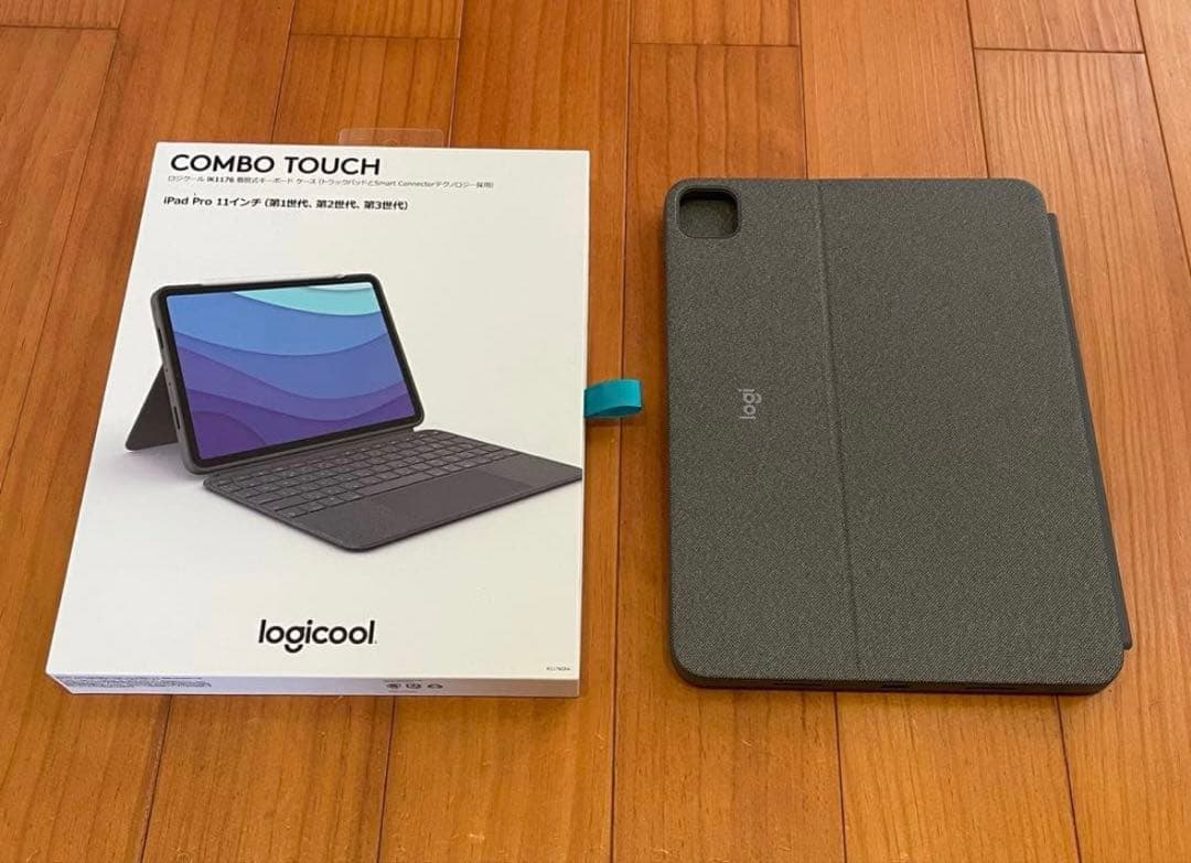Logicool キーボードケース IK1176GRA combo touch Combo TouchキーボードケースiPad用 |ロジクール