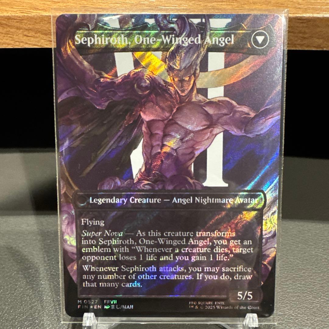 威名のソルジャー、セフィロス サージfoil ボーダーレス MTG 英語版