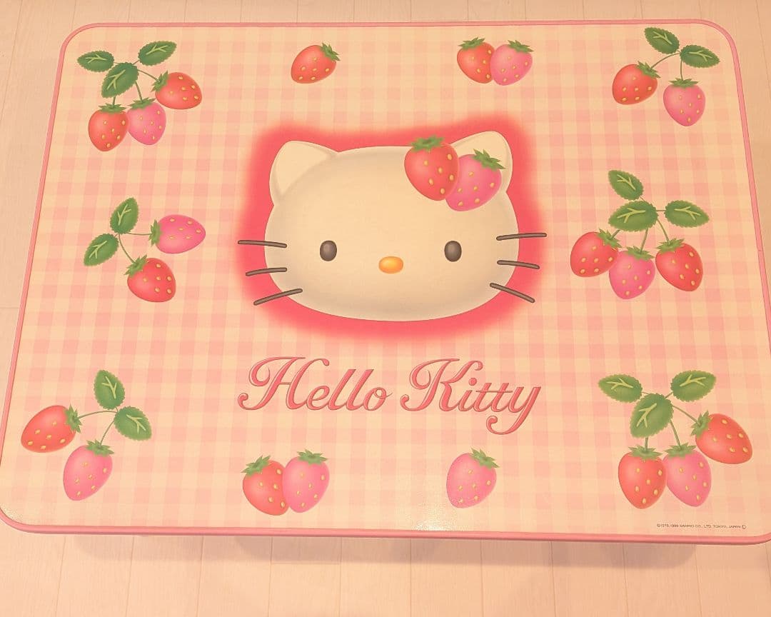 レトロ ハローキティ 折り畳みテーブル 野いちご 1999年 希少 サンリオ