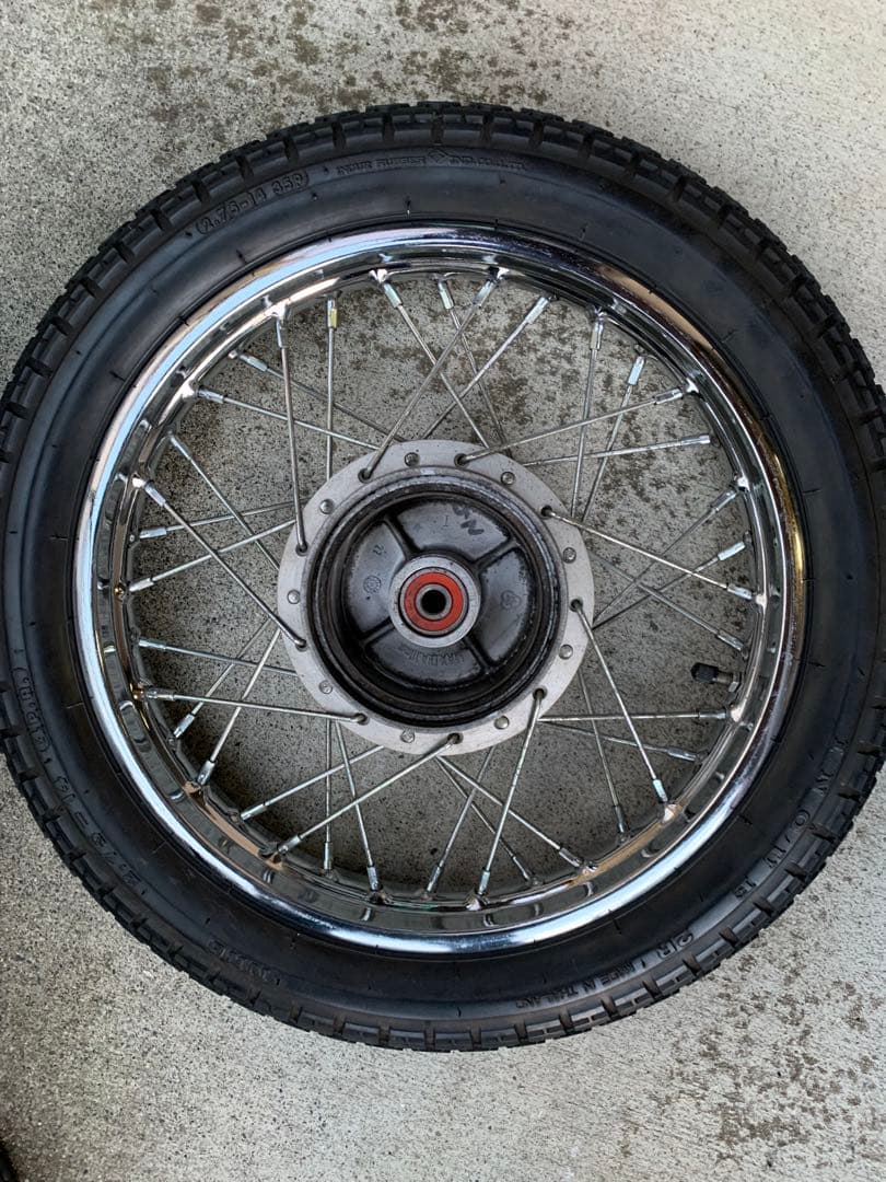 初代スーパーカブプロ50 リヤ14インチタイヤ付ホイール スーパーカブ】タイヤ交換＆リア14インチ化 | Cub Unlimited