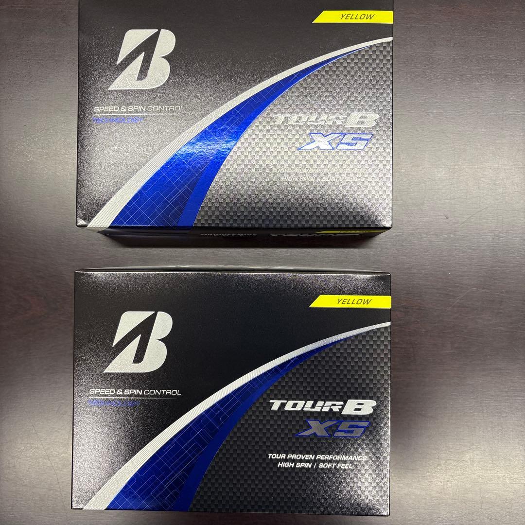 ブリヂストン TOUR B XS イエロー　12個入り　2ダース Bridgestone Tour B XS Yellow Used Golf Balls - 1 Dozen - Golf Ball