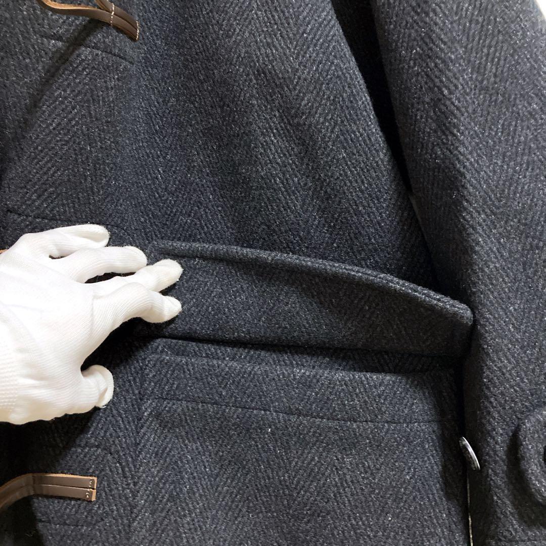 ラコステ ヘリンボーン ダッフルコート フード グレー L - メルカリ