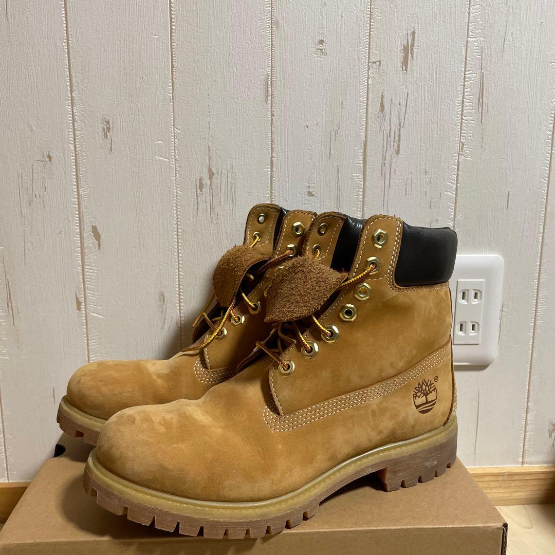 Timberland ベージュ スエード ワークブーツ