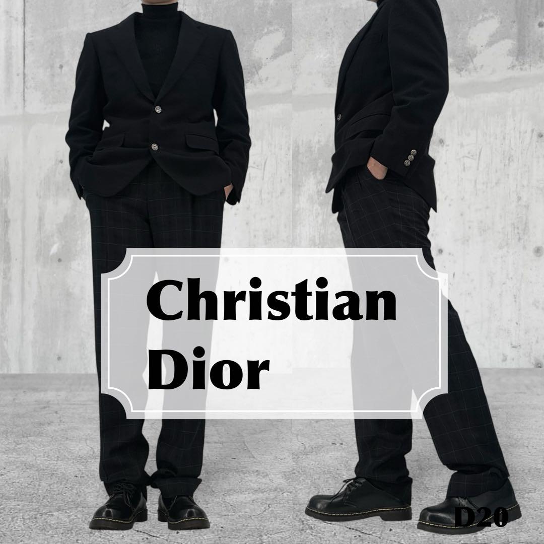 【美品】Dior　クリスチャンディオール　　スーツ　ジャケット　金具ロゴボタン 中古・古着通販】Christian Dior (クリスチャン ディオール) 金ボタン
