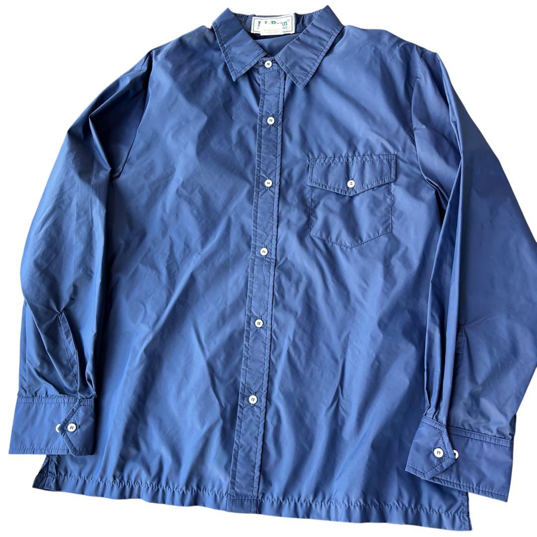 80s L.L.Bean ナイロンシャツ L ヴィンテージ レア エルエルビーン