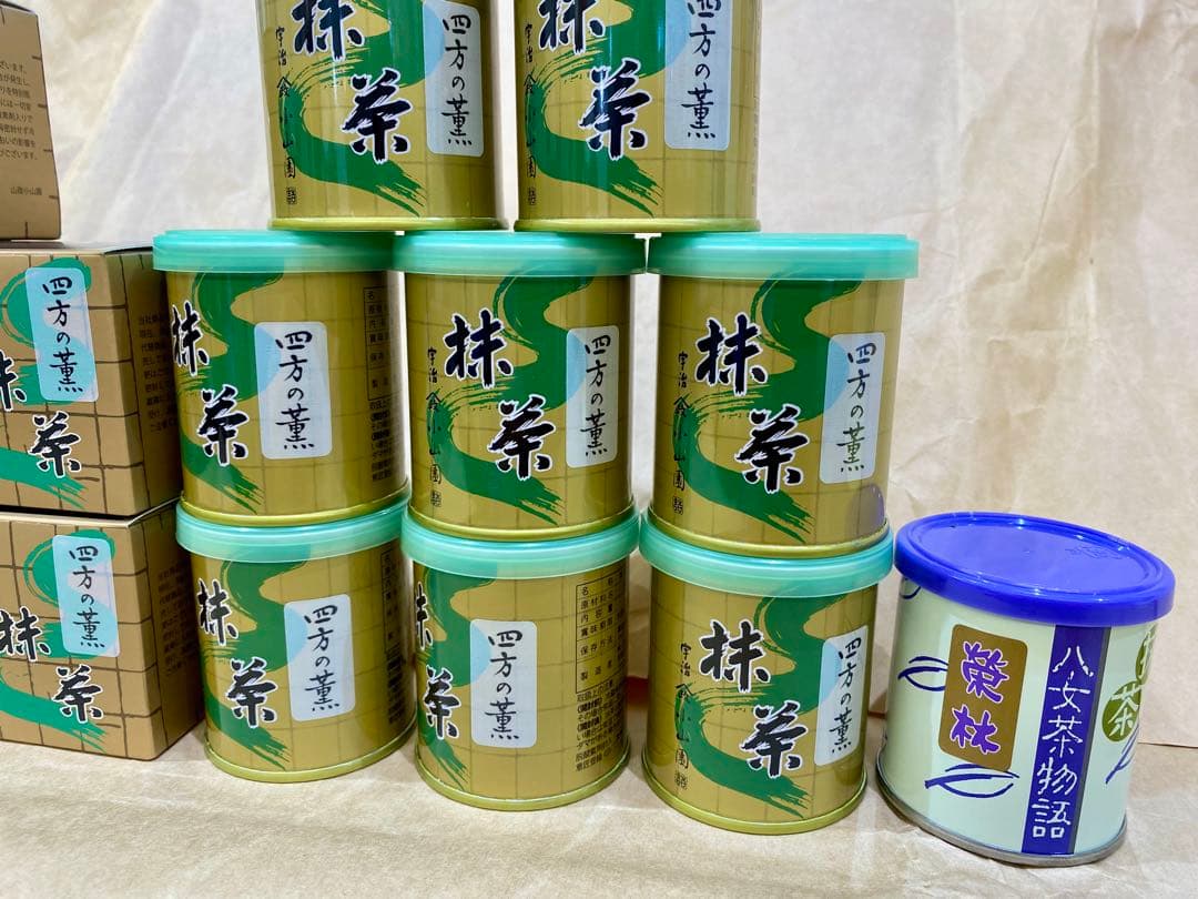 京都宇治抹茶山政小山園 四方の薫30g 15個➕福岡八女