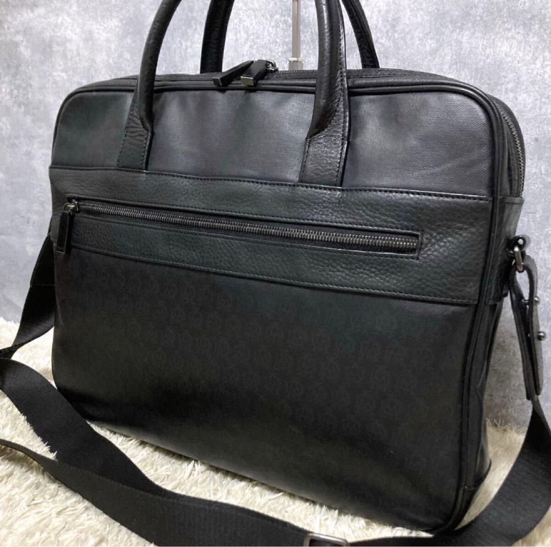 【極美品】dunhill ダンヒル ビジネスバッグ ウィンザー レザー ブラック ダンヒル dunhill ビジネスバッグ メンズ ブリーフケース ボストン