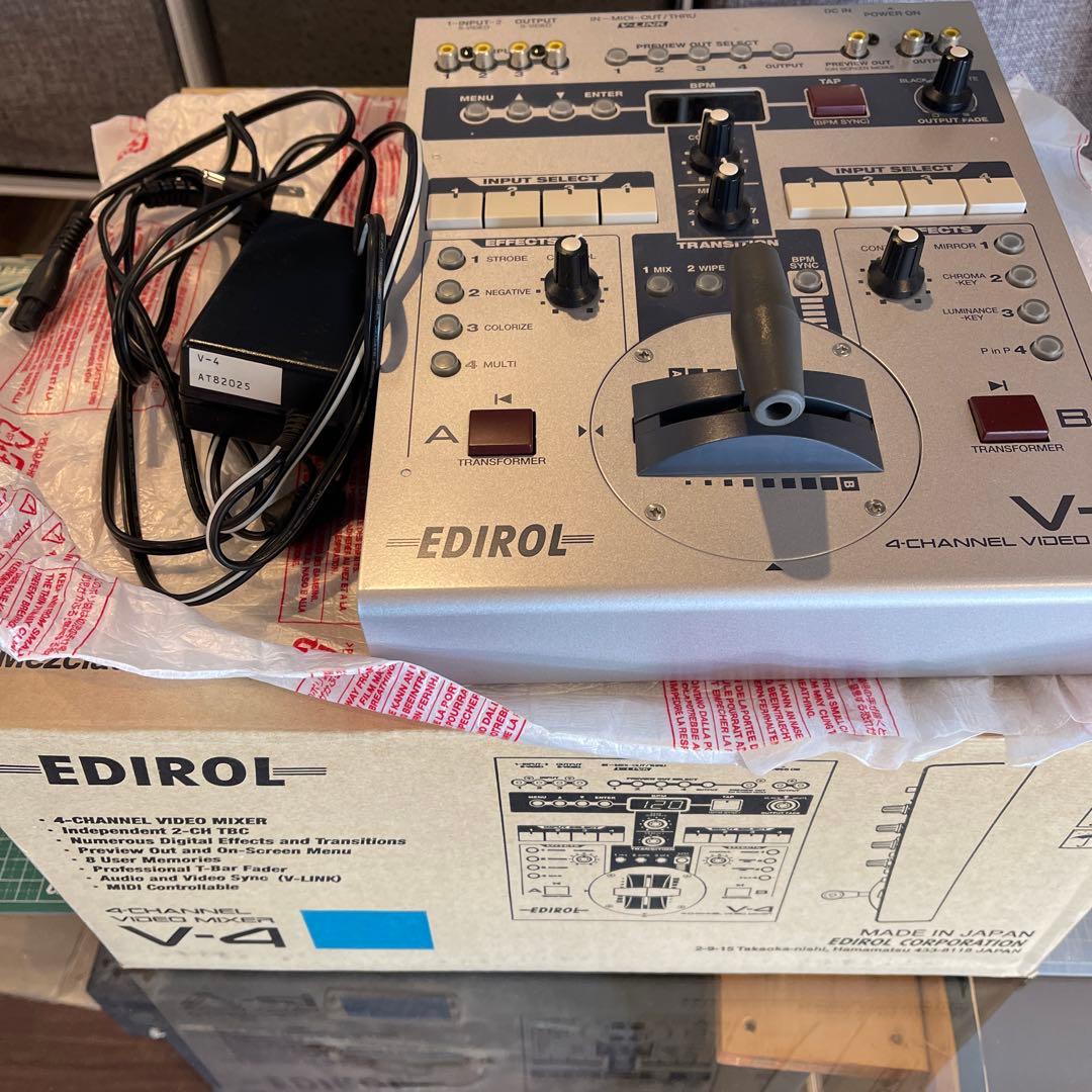 S*H様 EDIROL V-4 4チャンネルビデオミキサー 他機材一式 Roland Pro A/V - V-4 | 4 Channel Video Mixer with Effects