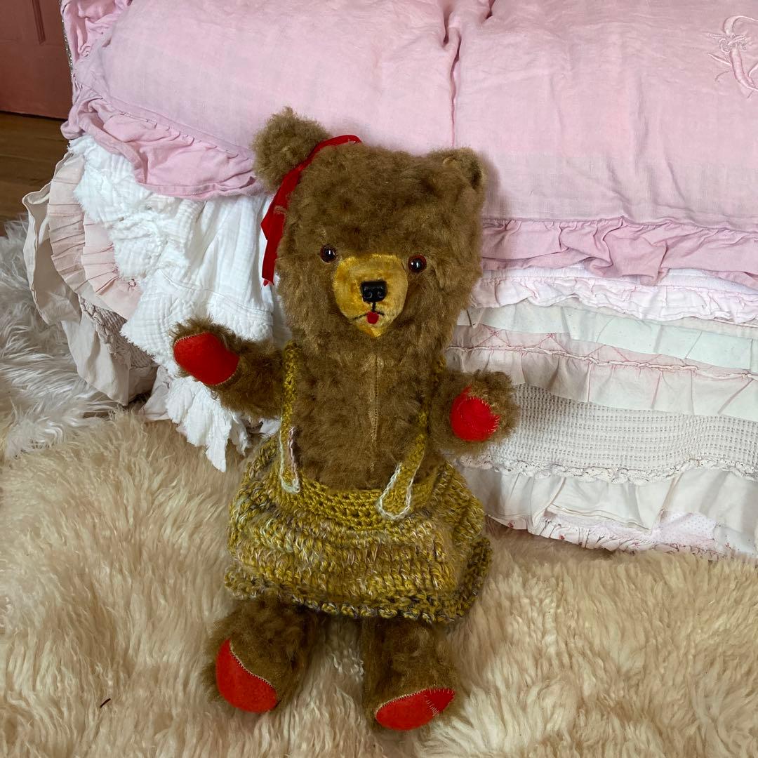 ドイツ アンティーク ビンテージベア テディベア - メルカリ