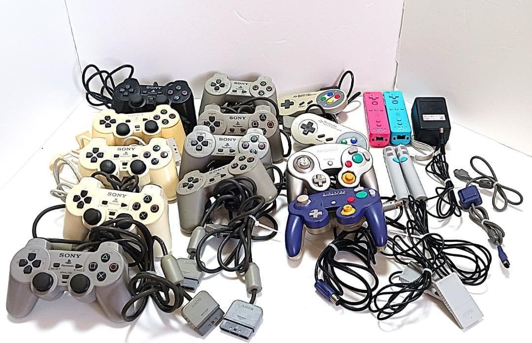 まとめ売り コントローラー　各種　アダプター　　SFC　PS　GC　Wii まとめ売り コントローラー 各種 アダプター SFC PS GC Wii まとめ売り