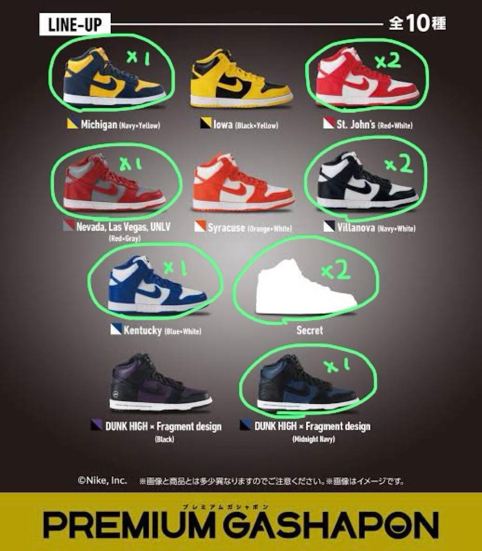 スポーツ NIKE DUNK HIGH miniature collection NIKE DUNK HIGH miniature collection | フィギュア | アニメグッズ