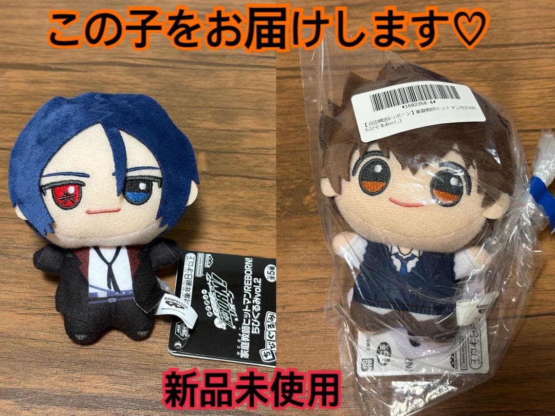 新品未使用 ちびぐるみ 家庭教師ヒットマンREBORN! 六道骸 沢田綱吉