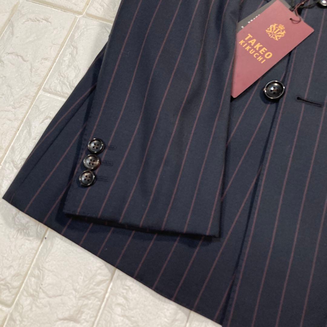 キヨ様専用 タケオキクチ スーツ ジャケット ダブル MAF ストライプ