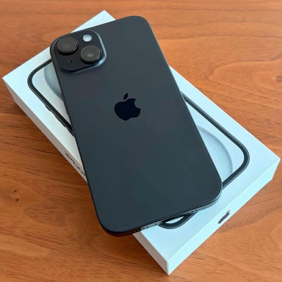 美品箱あり】Apple iPhone15本体128GB SIMフリー ブラック - メルカリ