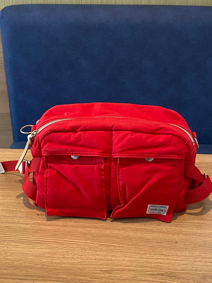 ポーター× haco! for PBP ウエストバッグ コラボ限定レッド BN6736○ポーター× haco! for PBP ボディバッグ ウエストバッグ コラボ
