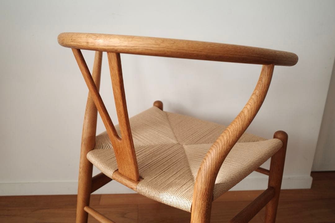 極美品・希少【ヴィンテージ 70年代 yチェア】オーク ペーパーコード