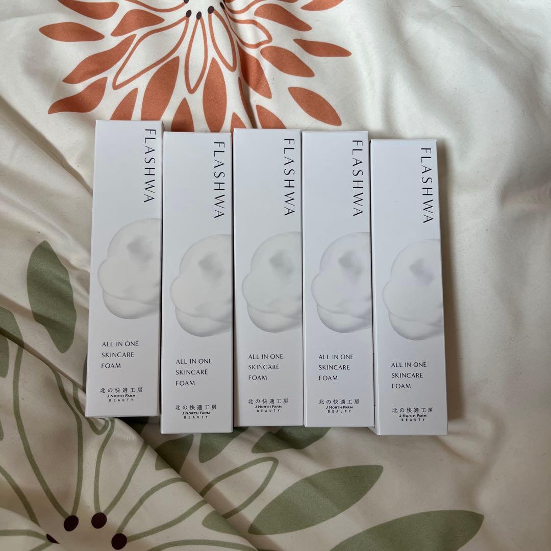 フラシュワ　オールインワンスキンケアフォーム　5本 公式】女性のキレイと時短を同時に叶える泡オールインワン『フラシュワ』