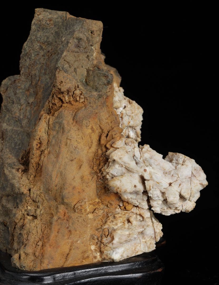 は*よ様 根尾川 菊花石 白菊 紋石 台座 共箱付 1.2kg 鑑賞石 原石 盆