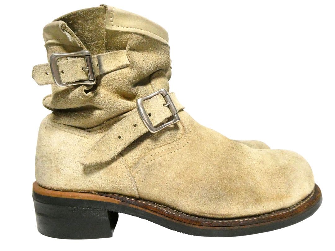 9-1/2E！ベージュスエード！ショートエンジニア！チペワ91070スエード