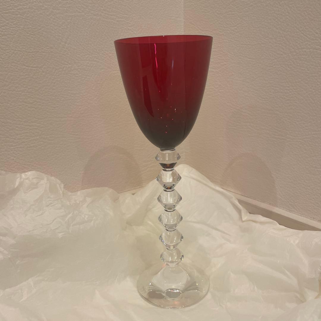 Baccarat VEGA 赤色 Baccarat Crystal Vega Red Water Glass Pair 2812265 736415967408