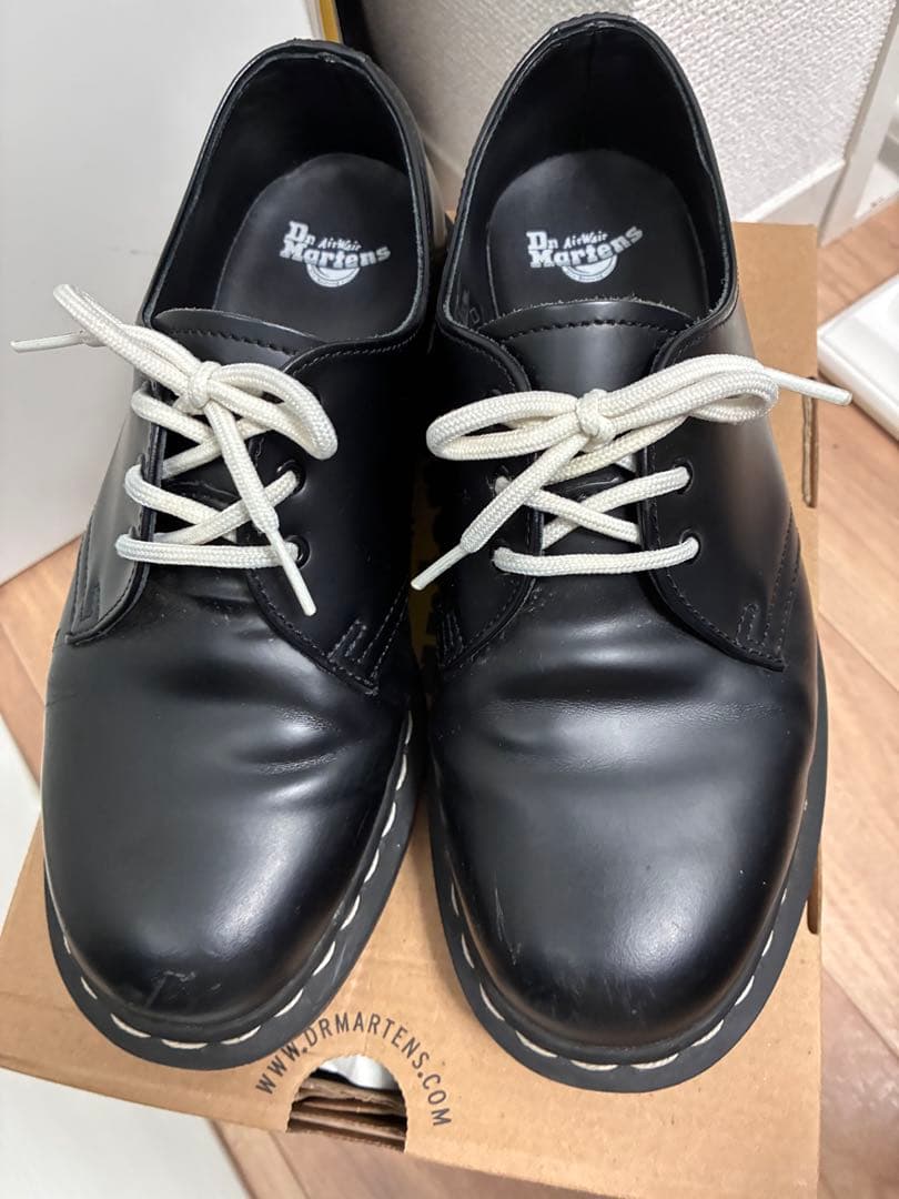 Dr.Martens 1461 ホワイトステッチ 3ホールシューズ 【G】 1461 ジップ ベックス ホワイトステッチ 3 ホール シューズ