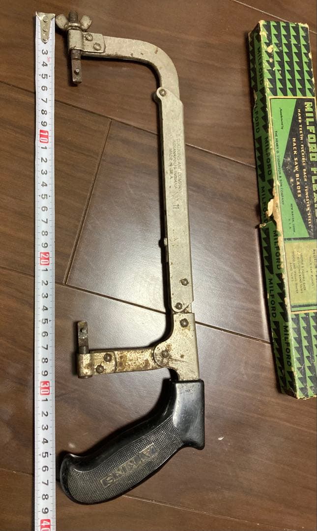 40sUSA製ATKINS社製弓のこぎりとMILFORD社の替え刃のセット - メルカリ