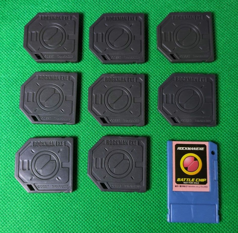 レトロ品 レトロ玩具 アニメ ロックマンエグゼ バトルチップ 9枚セット
