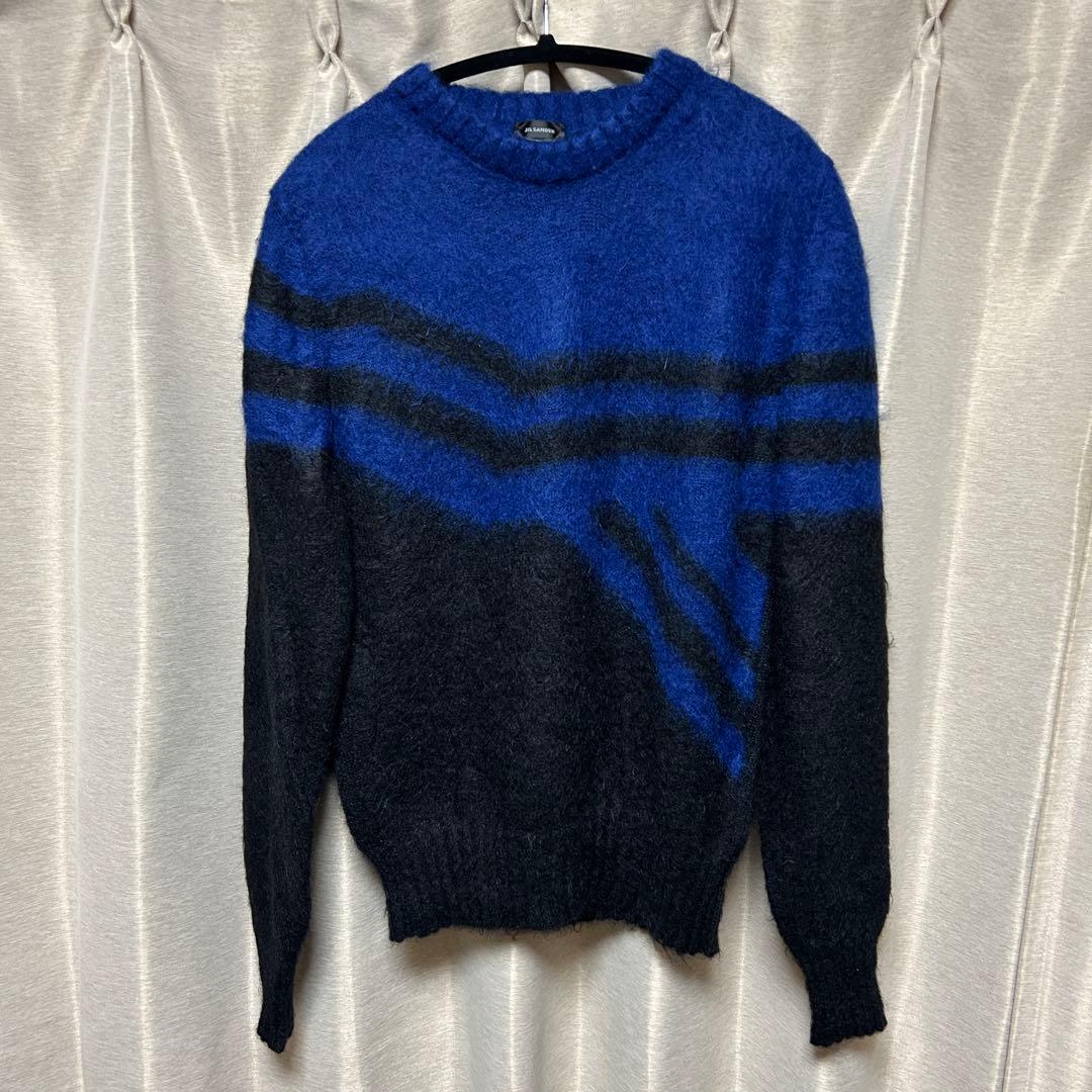 JIL SANDER 16AW クルーネックニット JIL SANDER（ジルサンダー） クルーネック コットンニット ネイビー