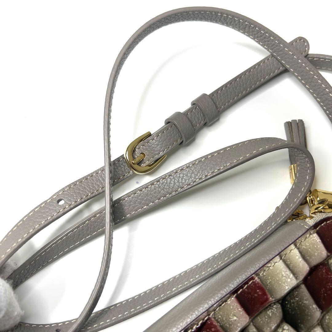 極美品】ATAO アタオ 市松柄 レザー 2way ショルダーウォレット - メルカリ