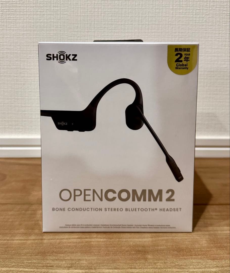 新品未開封】SHOKZ OPENCOMM2 ブラック Bluetooth対応 - メルカリ