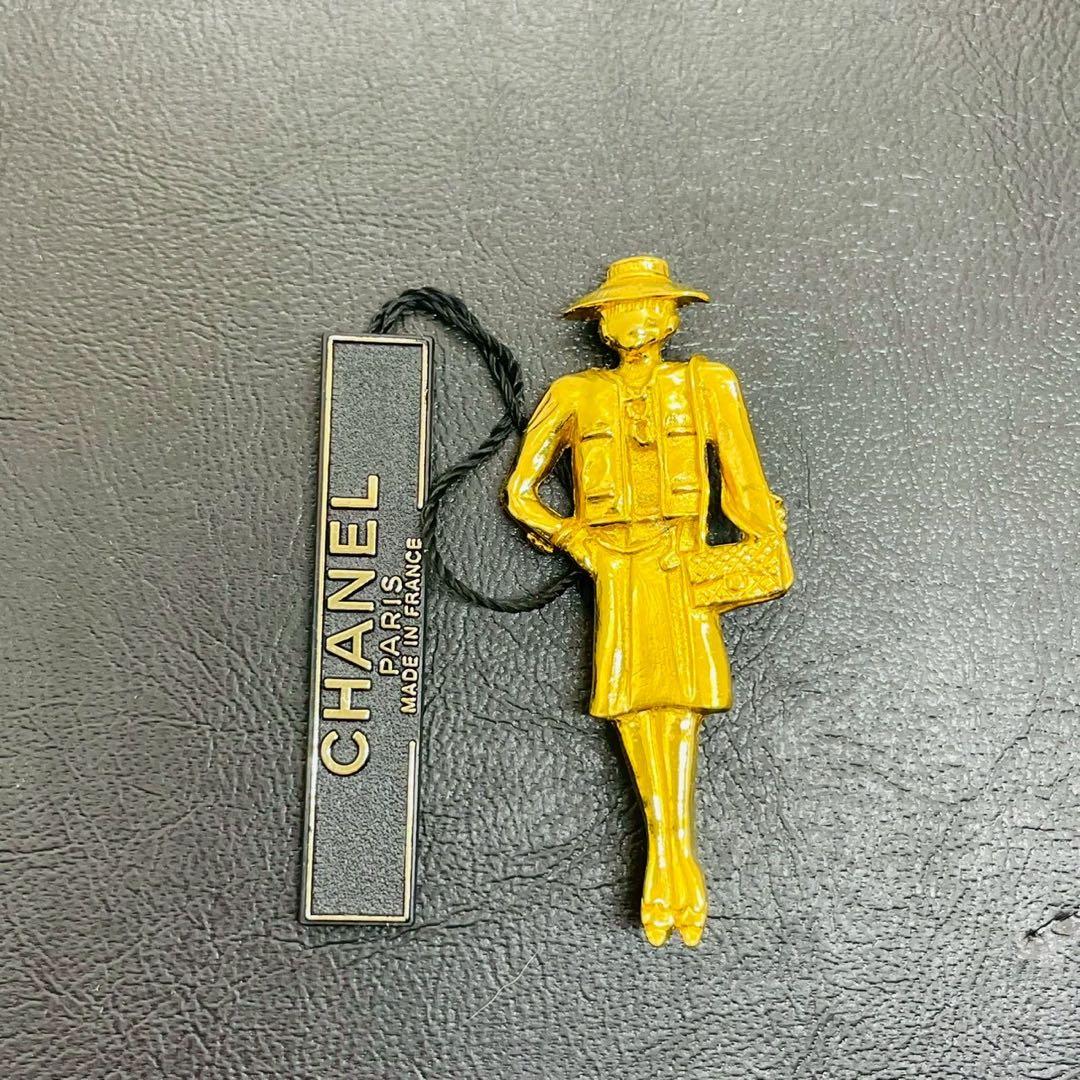 【mh/11.23/30】シャネル CHANELマドモアゼルモチーフ ブローチ